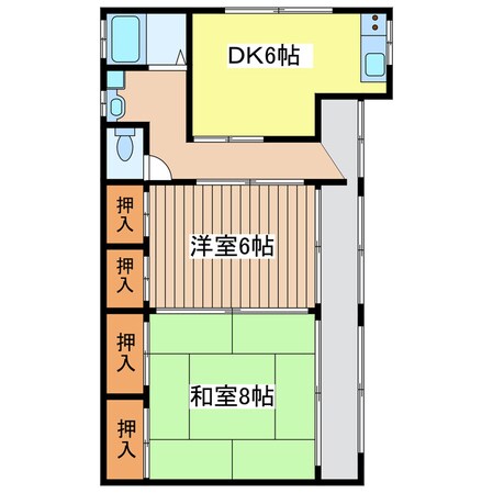 菅原戸建貸家の物件間取画像